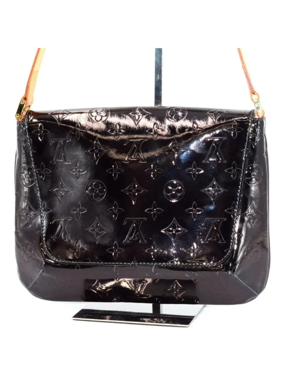 Louis Vuitton Shoulder Back Vernis Thompson Black Flat - Picture 2 of 11